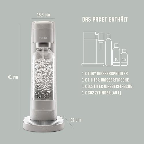 MYSODA - Machine a eau pétillante Toby Dove en Biocomposite - Nail Gallerys