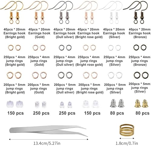 3900Pcs kit Fabrication Bijoux Faisant Kit de Réparation de Bijoux DIY Collier Bracelet Boucle d’Oreille Fabrication Bijoux pour Débutants Création Manuelle - Nail Gallerys