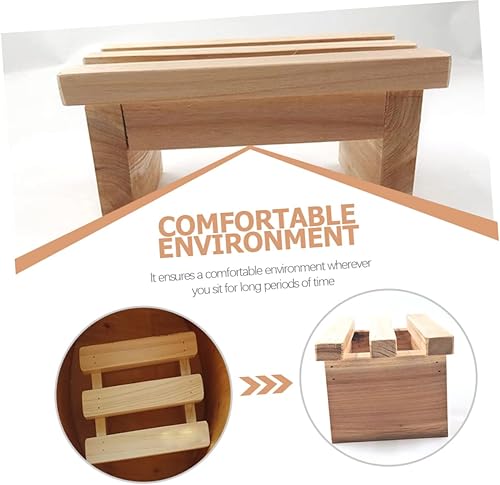 GAROZATION Tabouret Bas en Bois Les Tout-Petits Meubles pour Enfants Petit Escabeau Tabourets De Salle De Bain pour Adultes Petit Banc pour Enfants Banc D'escalier pour Enfants Petit Pas Mini - Nail Gallerys