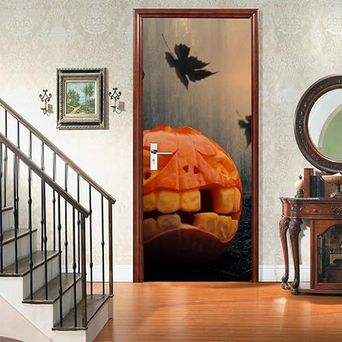 Stickers Porte Trompe L'Oeil 3D Auto-Adhésif Autocollants Papier Peint 77X200cm Pvc Paysage Plage Coucher De Soleil Imperméable Amovible Diy Murales Chambre Salon Cuisine Decoration Murale - Nail Gallerys