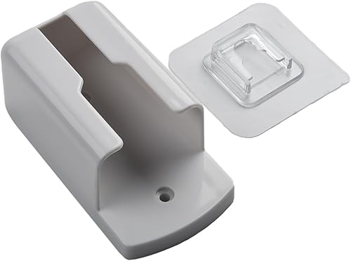 Support mural pour télécommande - Boîte de rangement pour climatiseur TV - Support de téléphone en plastique - Blanc - Taille S - Nail Gallerys