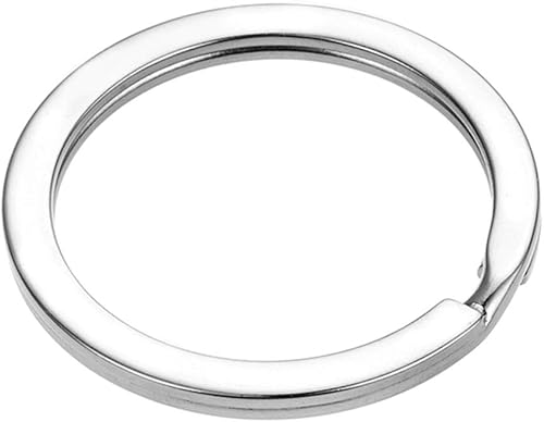 Lot de 6 anneaux fendu de 25 mm pour porte-clés - Accessoires de bijoux faits à la main - 6 pièces, 6 et autres pierres précieuses - Nail Gallerys