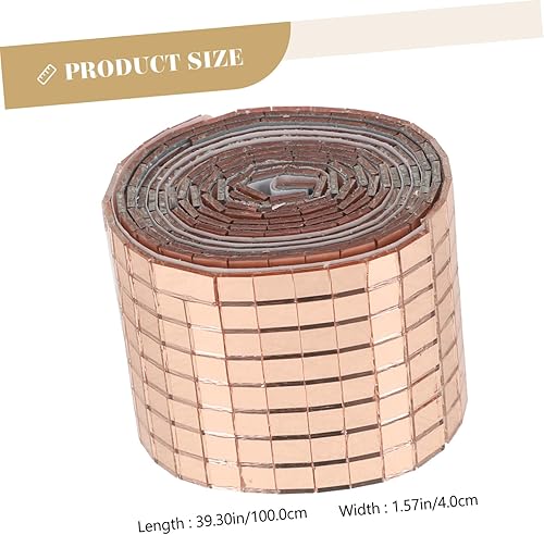 Gadpiparty Lot De 3 Rouleaux De Mosaïque Autocollante Carreaux De Mosaïque Auto-Adhésifs Papier Peint Miroir Pliable Incassable Étanche Stickers Muraux Imperméables Fibre De Verre - Nail Gallerys