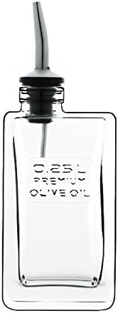 Luigi Bormioli Lot de 4 bouteilles en verre recyclables Optima Eco-conscious - Eau, vin, huile et vinaigre, 2 x 250 ml - Nail Gallerys