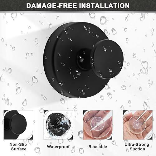 lafo Roha Ventouse Crochet 2 Pièces - Ventouse Vitre Crochet, Porte-Serviettes Ventouse Salle de Bain - Nail Gallerys