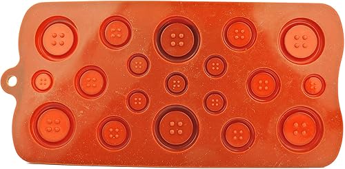 Selecto Bake Moule à chocolat en silicone avec 19 boutons à chignon, moule à gâteau au chocolat, moule en silicone en forme de lèvre,pour les glaçons, les gelées, la décoration de gâteaux - Nail Gallerys