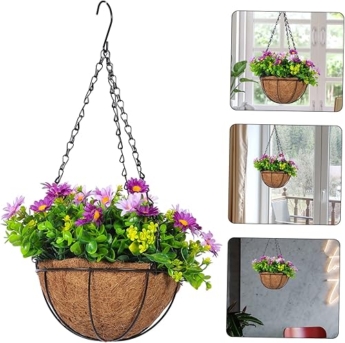Ciieeo Fausses Fleurs pour Jardinières Extérieures Fleurs Suspendues Plantes Fleuries Artificielles en Pots Fromagerie Suisse Fausses Plantes Dextérieur Hiver Fleur Artificielle Plastique - Nail Gallerys