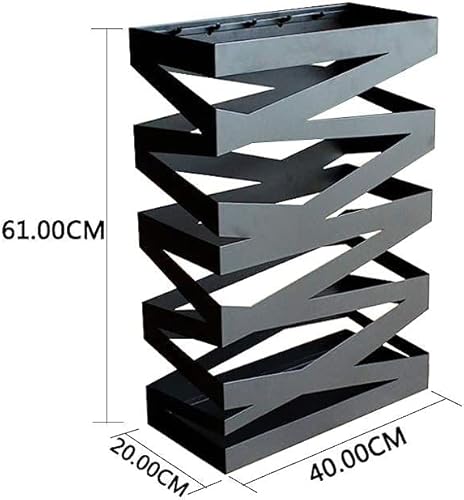 HIGOH Stands de Parapluie, Support de Parapluie de Super Qualité, Porte-Parapluie Élégant En Métal, Avec Plateau Et Crochets, Décoratif Pour L'Hôtel À Domicile Et Le Couloir D'Entrée/Blanc - Nail Gallerys