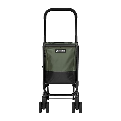 Playmarket Easy Go Panier de Courses Pliable avec Sac Amovible (Olive) - Nail Gallerys