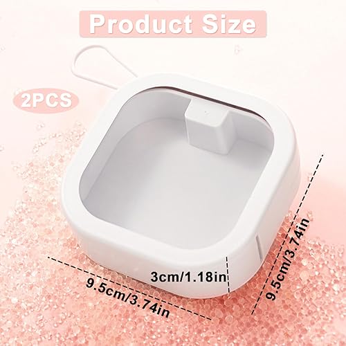 MaehSab Qtip Lot de 2 organiseurs pour élastiques à cheveux, distributeur pinces organisateur rangement salle bain, d'accessoires voyage cotons-tiges, pince - Nail Gallerys