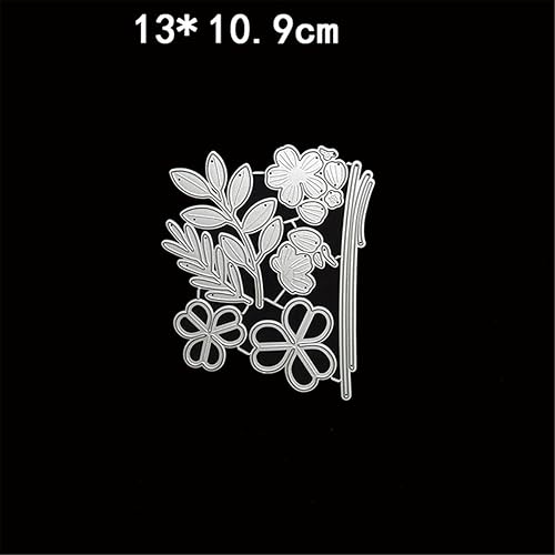 Matrices de découpe en métal en forme de plantes pour la fabrication de cartes, patchwork et marguerites pour scrapbooking, album de fête, mariage, festival, décoration - Nail Gallerys