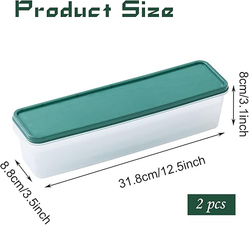 KESTAN 2 Pièces Boîte de Rangement pour Aliments, Boîte Stockage Pâtes, Boîte à Pâtes Transparente Plastique, Boite Spaghettis Hermétique, Convient pour Pâtes, Céréales, Tous Types D'aliments - Nail Gallerys