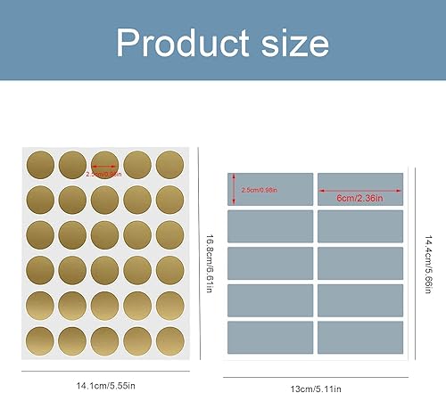 Autocollant à Gratter, 23 Pages 290 Pièces Carte a Gratter Message, Rectangulaires et Rondes Gratter Cartes Étiquette, Cartes Gratter Surprise Or et Argent, pour Cadeaux, Invitations - Nail Gallerys