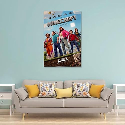 Lenaeo Minecraft Poster film vintage pour chambre, art mural esthétique en toile, décoration de chambre à coucher, 30 x 45 cm - Nail Gallerys