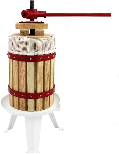Kukoo - – Broyeur de Fruits Manuel Fouloir à Raisin Concasseur Pulpeur 7 Litres & Pressoir à Fruits Traditionnel de 6 Litres pour la Fabrication de Jus de Fruit, Vins et Cidres - Nail Gallerys