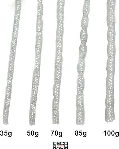 deco-raum Ruban de plomb de 15 m pour rideaux de qualité professionnelle 100 g Blanc - Nail Gallerys