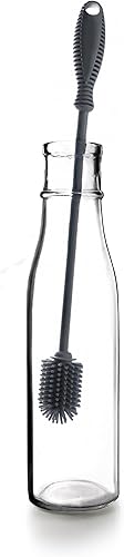 IBILI - Brosse pour Nettoyer Les Bouteilles et Les Thermos en Silicone, 31 cm - Nail Gallerys