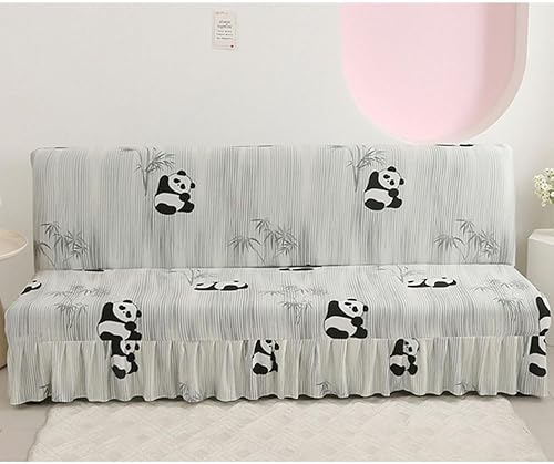 Hixingo Housse de Canapé sans Accoudoirs avec Jupe, Housse Clic Clac Protege Canape, Housse Canapé sans Bras Géométrie, Clic Clac 3 Places Convertible Lit (L:190-225cm,Papillon) - Nail Gallerys