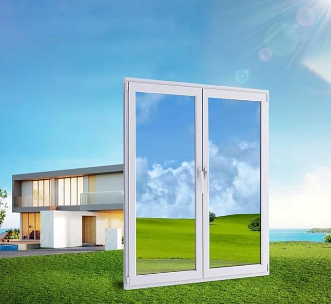 dzmelzu Film Fenetre Anti Regard Miroir, 44.5 * 400cm Film Miroir sans Tain avec Kit de Pose, Anti UV & Chaleur Protection de la Vie Privée, Film de fenêtre unidirectionnel pour Salon Bureau Maison - Nail Gallerys