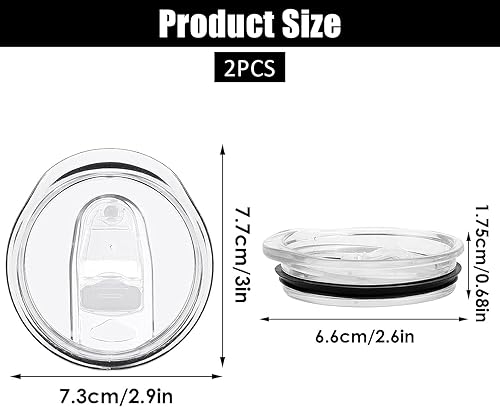 2 Couvercles de Rechange Fins de 20 oz, Couvercles de Rechange pour Gobelets de Voyage, Couvercles de Gobelet de 20 oz, Couvercles de Tasse Sans Fuite, pour Couvercles de Tasse de Voyage - Nail Gallerys