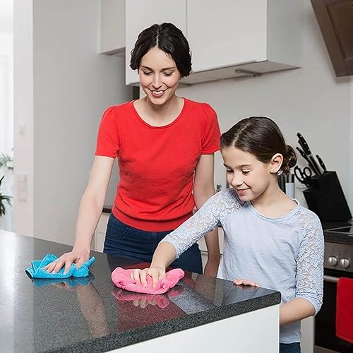 Vileda 06694-31-2-231 Chiffon Style en microfibre multi-usage XL, couleurs assorties, 36 x 34 cm, 4 unités - Nail Gallerys