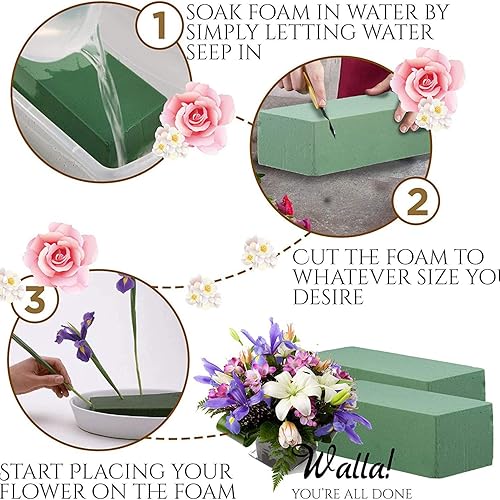 6 PCS Briques en Mousse de Fleurs Arrangement Fleurs Fleurs Fournitures pour Fleurs Artificielles Plantes DéCor - Nail Gallerys