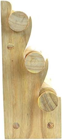 Coco Papaya Porte-Bracelets et Montres/Présentoir à Bijoux 3 joncs en Bois Exotique Brut - Nail Gallerys