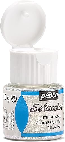 Pébéo 391202 Auxiliaire Setacolor 1 Flacon Poudre Pailletée Diamant 10 g - Nail Gallerys