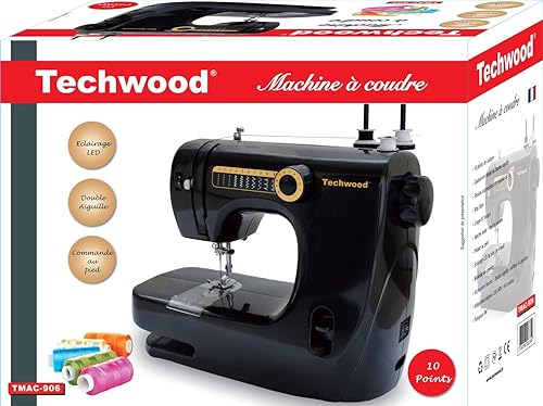 Techwood TMAC-906 Machine à Coudre - Nail Gallerys
