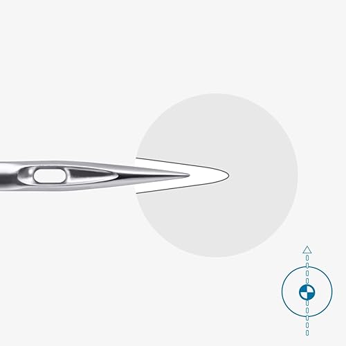 SCHMETZ | 5 Aiguilles pour machines à coudre | Black-Super-Fine | 130/705 H-SU XS | Grosseur 60/8 - Nail Gallerys