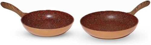 KitchenPro - Sauteuse granit avec couvercle - Revêtement antiadhésif - Diamètre 28cm - Nail Gallerys