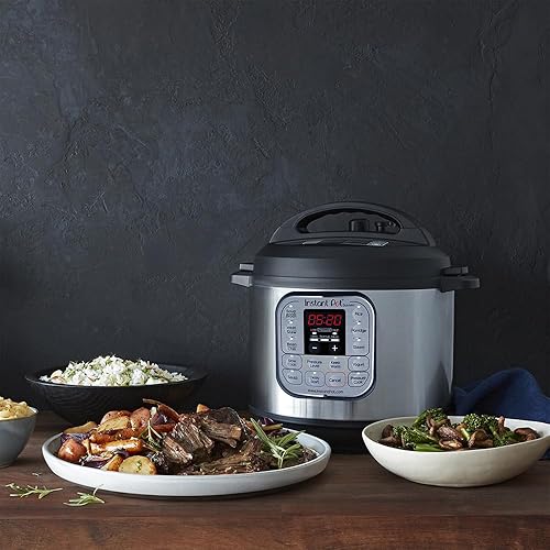 Instant Pot Cuisinière intelligente Duo 7-en-1, 3 L : autocuiseur, mijoteuse, cuiseur à riz, sauteuse, yaourtière, cuiseur à vapeur et réchaud en Acier inoxydable - Nail Gallerys