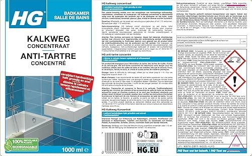 HG Anticalcaire Professionnel Bleu 1000 ml - Nail Gallerys