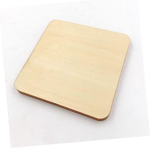 Cabilock Tapis De Tasse en Bois Carré 10 X 10 Cm Design Simple Et Facile À Nettoyer - Nail Gallerys