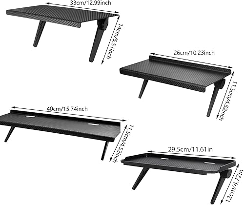 Haiki Étagères de rangement réglables pour écrans de télévision, support de rangement pour ordinateur de bureau, téléviseurs, routeurs, support de rangement - Nail Gallerys