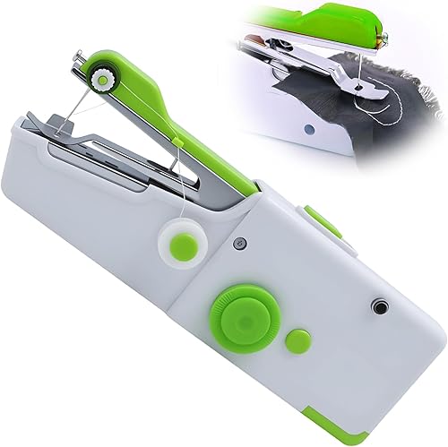 filheraze Machine à Coudre Portative, Mini Machine à Coudre, Mini Couture pour Débutant Adulte, Vitesse De Couture Rapide, Réparation Rapide de Tissus, pour Divers Tissus, Vêtements (Vert) - Nail Gallerys