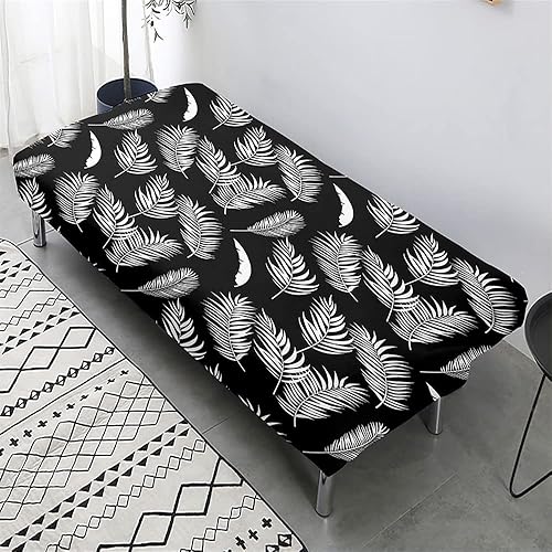 DOTBUY-SHOP Housse de Canape Clic Clac Extensible Housse de Canapé-lit Imprimé Feuille de Palmier Housse de Canapé sans Bras Universel Antidérapante Housse de Futon (Vert,160-190cm) - Nail Gallerys