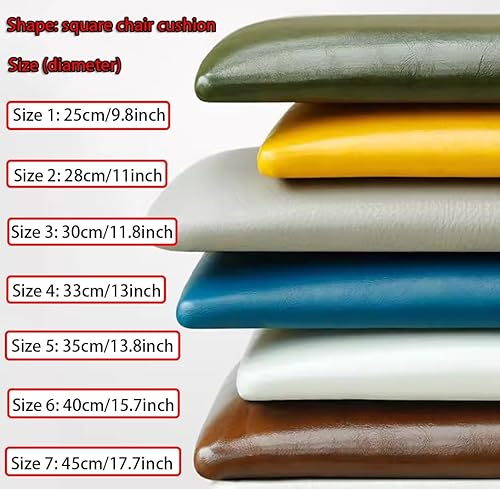 BOGDTF Coussin de chaise carré en cuir, coussin de siège en éponge, imperméable et antidérapant pour tabourets de bar, tabourets hauts, chaises de restaurant, sièges d'extérieur - Nail Gallerys