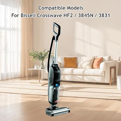 DianSung Pièces de rechange pour Bissell CrossWave OmniForce Edge 4076, 4087, 4000, 4006, 4007, 4008, 4017, 3912, 3999 aspirateur, ensemble d'accessoires 2 rouleaux de brosse + 2 filtres - Nail Gallerys