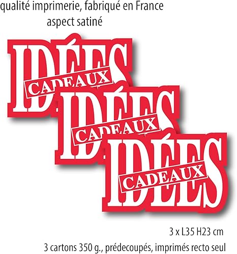 Affichesstore 30503 - Kit 3 Panneaux Promos L48 H24 cm - Carton 350g. - Prédécoupés - Qualité Imprimerie - Aspect Satiné - Nail Gallerys