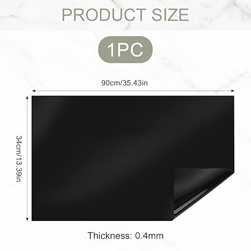 Grand tapis de protection pour plaque à induction, 54 x 90 cm, multifonctionnel, résistant à la chaleur, en silicone, imperméable, sans BPA, anti-rayures pour plaque à induction, peut être coupé (noir - Nail Gallerys