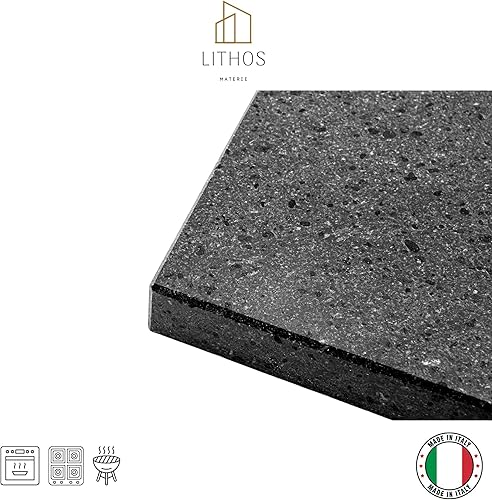 Plaque lisse en pierre lave ollaire – Réfractaire de l'Etna pour four électrique & gaz, barbecue, grill à pizza et viande – dimensions au choix (30 x 30 cm2) - Nail Gallerys