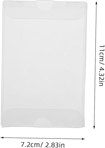 HEALEEP Cas De Stockage De Cassette Audio 10pcs Cas De Bande De Cassette en Plastique Transparent Haute Transparence Cassette Afficher La Boîte D'affichage PVC Case De Protection De Bande - Nail Gallerys