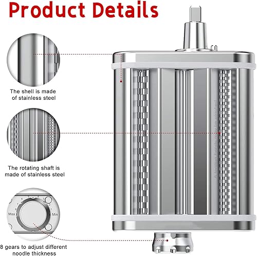 Shunfaji Moule à Pâtisserie pour Hachoir à Viande en Kitchen Aid, Acier Inoxydable Pâtisserie/Biscuit Accessoires,Accessoire pour Kitchen Aid, Compatible avec Mixeurs Kitchen Aid (D) - Nail Gallerys