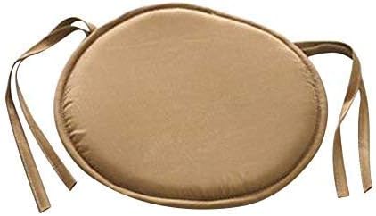 homeyuser Lot de 2 coussins de chaise rembourrés avec attaches 38 cm x 38 cm (marron) - Nail Gallerys