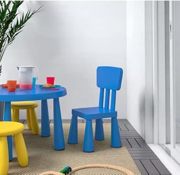 Ikea Mammut Lot de 2 chaises pour enfant Bleu - Nail Gallerys