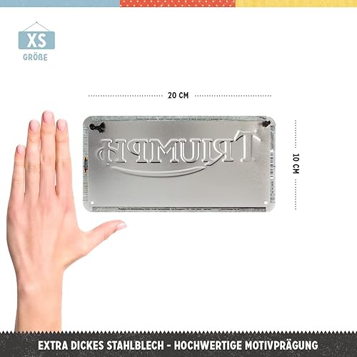 Nostalgic-Art Plaque à suspendre, Triumph – Logo Black – Idée de cadeau pour fans de moto, en métal, Design rétro pour la décoration, 10 x 20 cm - Nail Gallerys