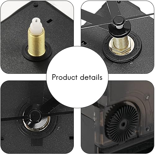 Kit de bricolage horloge mécanisme mécanisme pour pièces horloge murale quartz aiguille des minutes horloge à quartz mouvement décoration de maison, Noir - Nail Gallerys