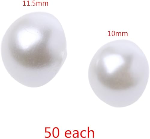 follwer0 Lot de 50 boutons blancs imitation perle pour fond de trou de couture - Nail Gallerys