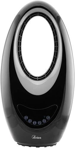 ARDES - AR4P04R SAURON Ventilo-convecteur céramique oscillant sans pale, Ventilo-convecteur, Ventilo-convecteur intelligent et silencieux avec écran tactile LED, minuterie 12h et veilleuse 4 couleurs - Nail Gallerys